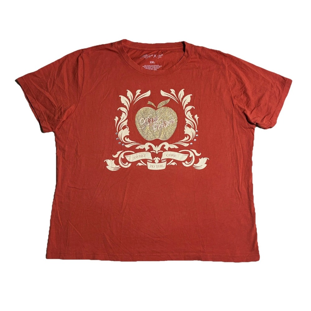 Apple‎ Bottoms x Latto Golden Crest Tee Women's XXL Burnt Orange NEW *line